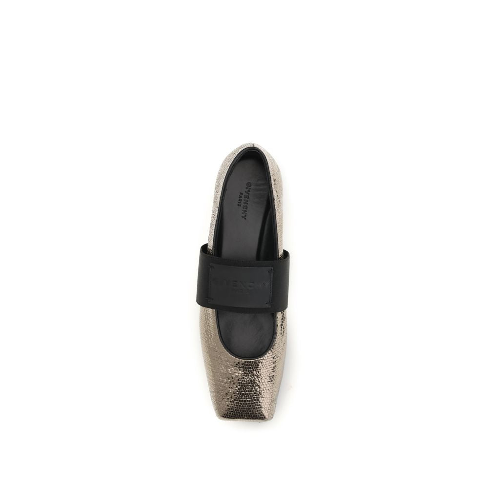 Givenchy Sliced Square Ballet Flats - Gold