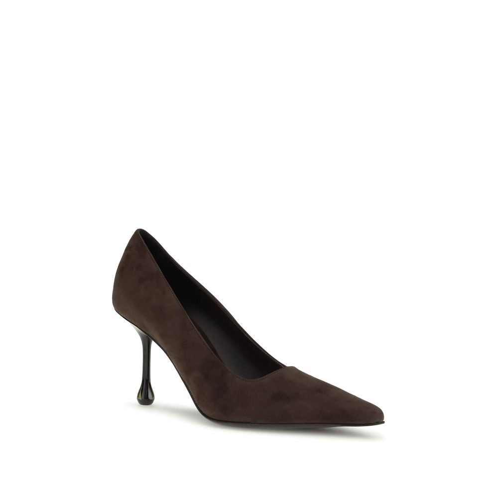 Jimmy Choo Ixia Suede Leather Pumps - Brown