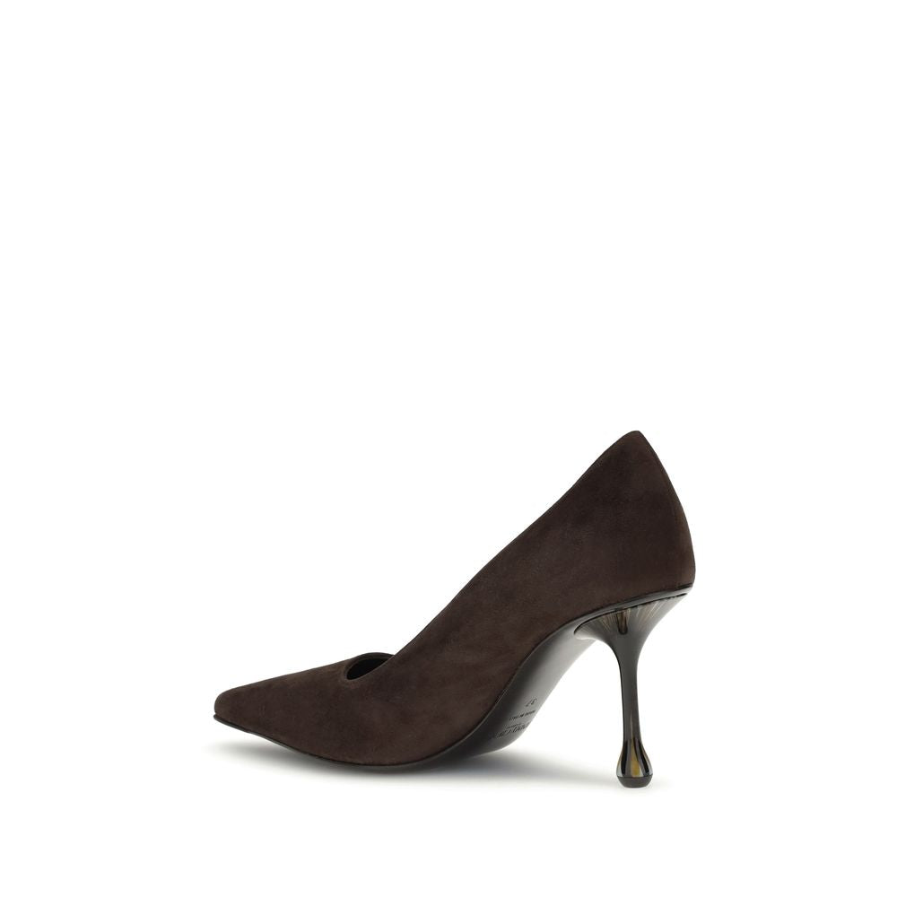 Jimmy Choo Ixia Suede Leather Pumps - Brown