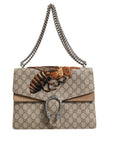 Gucci Supreme Monogram Bee Embroidered Shoulder Bag