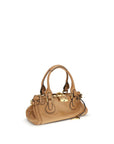 Chloé Leather Paddington Shoulder Bag - Camel Brown