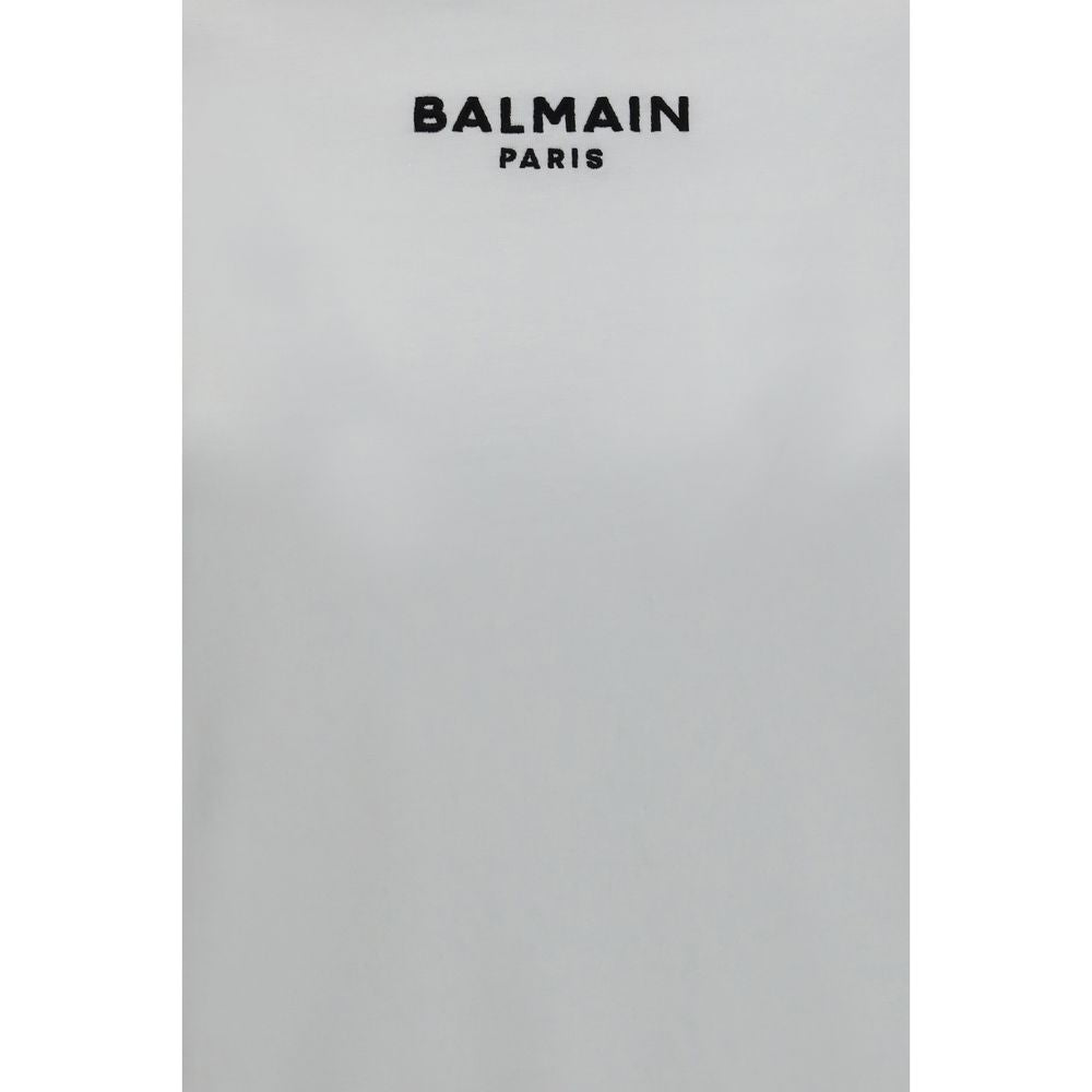 Balmain Logo Cotton T-Shirt - White