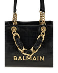 Balmain Cabas 1945 Small Tote & Shoulder Bag - Black