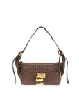 Chloé Leather Paddington Shoulder Bag - Deep Taupe/Brown