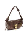Chloé Paddington Leather Shoulder Bag - Deep Taupe/Brown