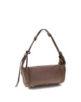 Chloé Paddington Leather Shoulder Bag - Deep Taupe/Brown