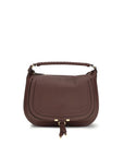 Chloé Leather Marcie Medium Shoulder Bag - Dark Brown