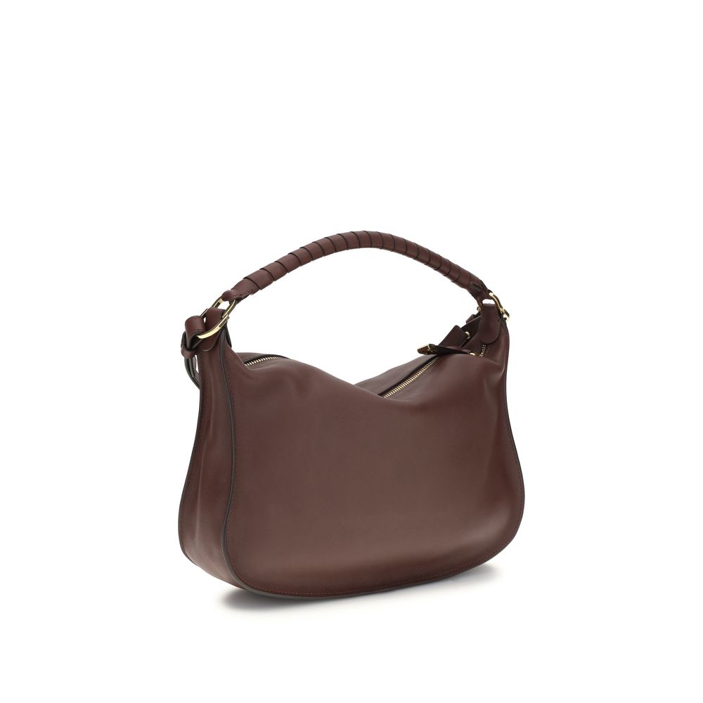 Chloé Leather Marcie Small Shoulder Bag - Bordeaux