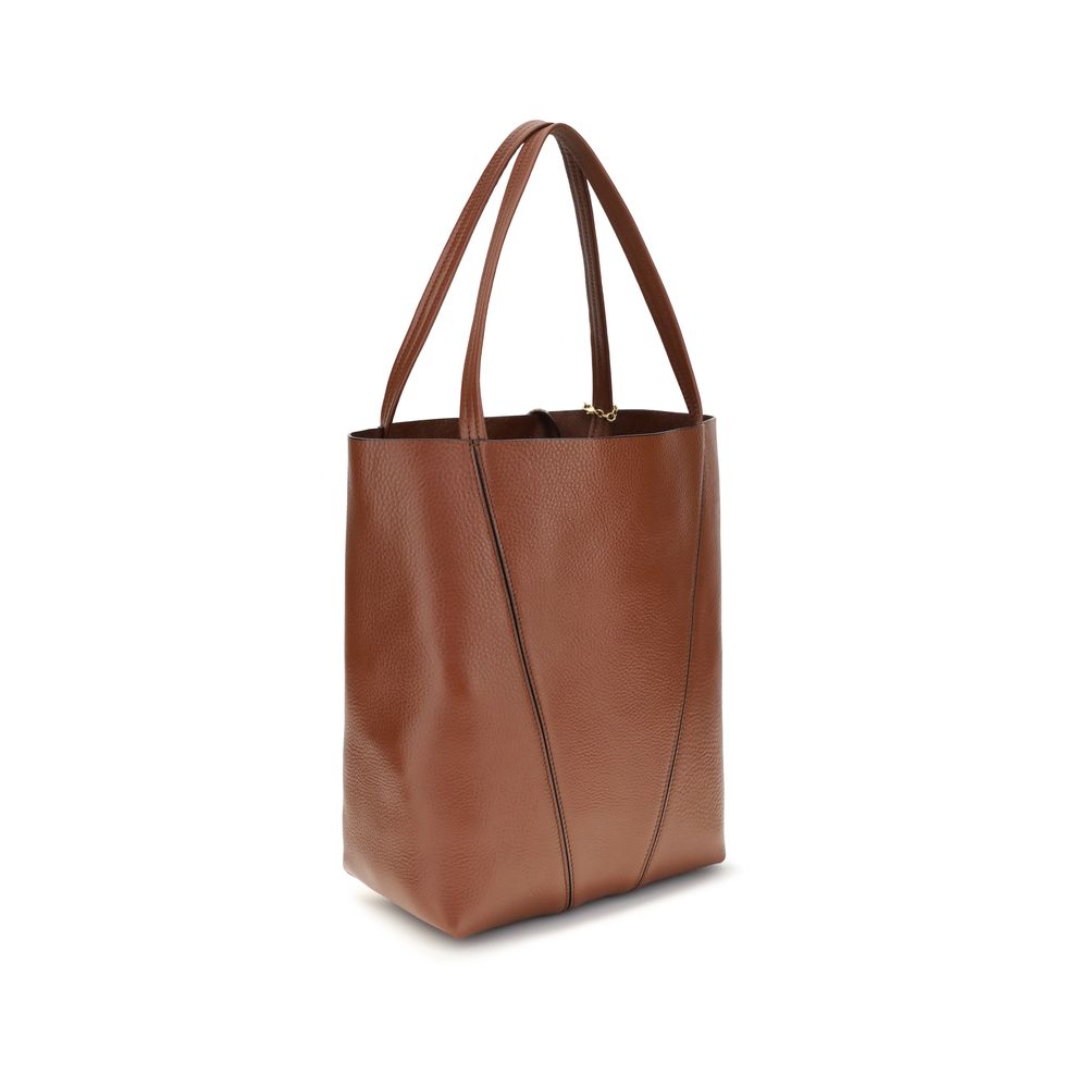 Chloé Spin Tote Bag - Tan Brown