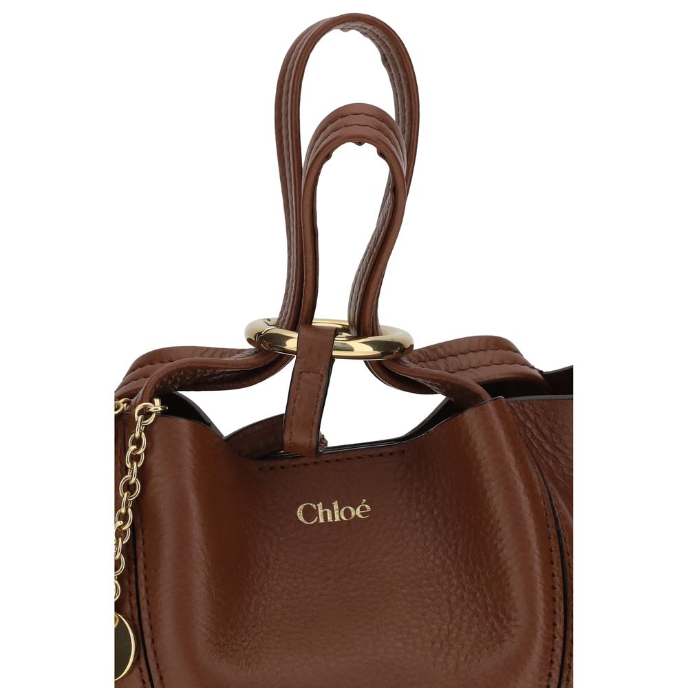Chloé Small Spin Tote Bag - Brown