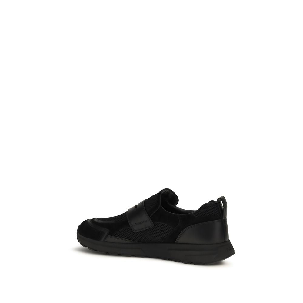 Prada Sport Mesh Loafer Sneakers - Black