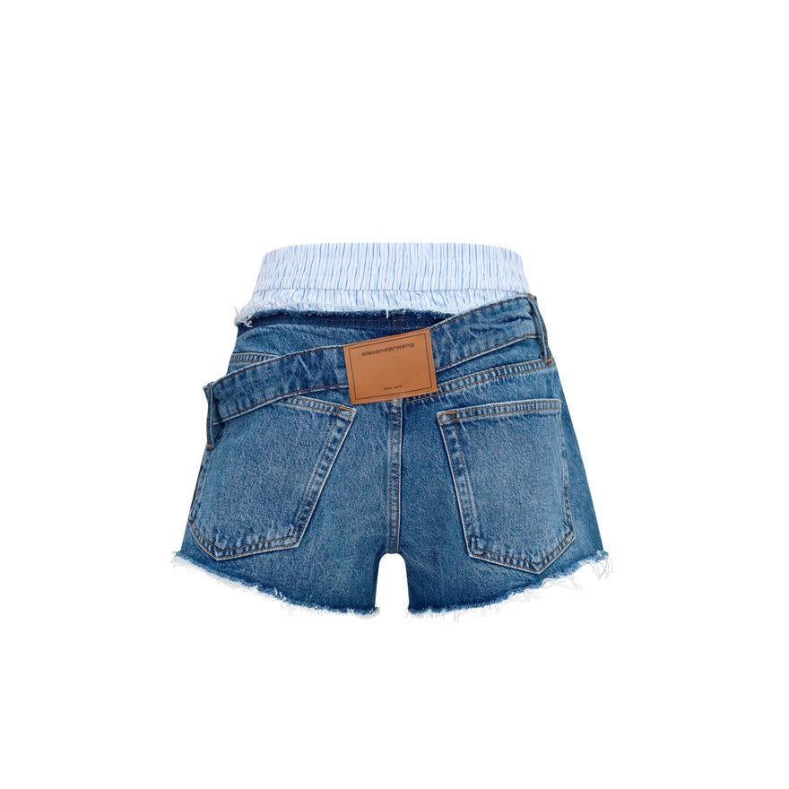 Alexander Wang Boxer And Denim Shorts