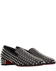 Christian Louboutin Spikeasy Leather Slip-On Loafers - Black