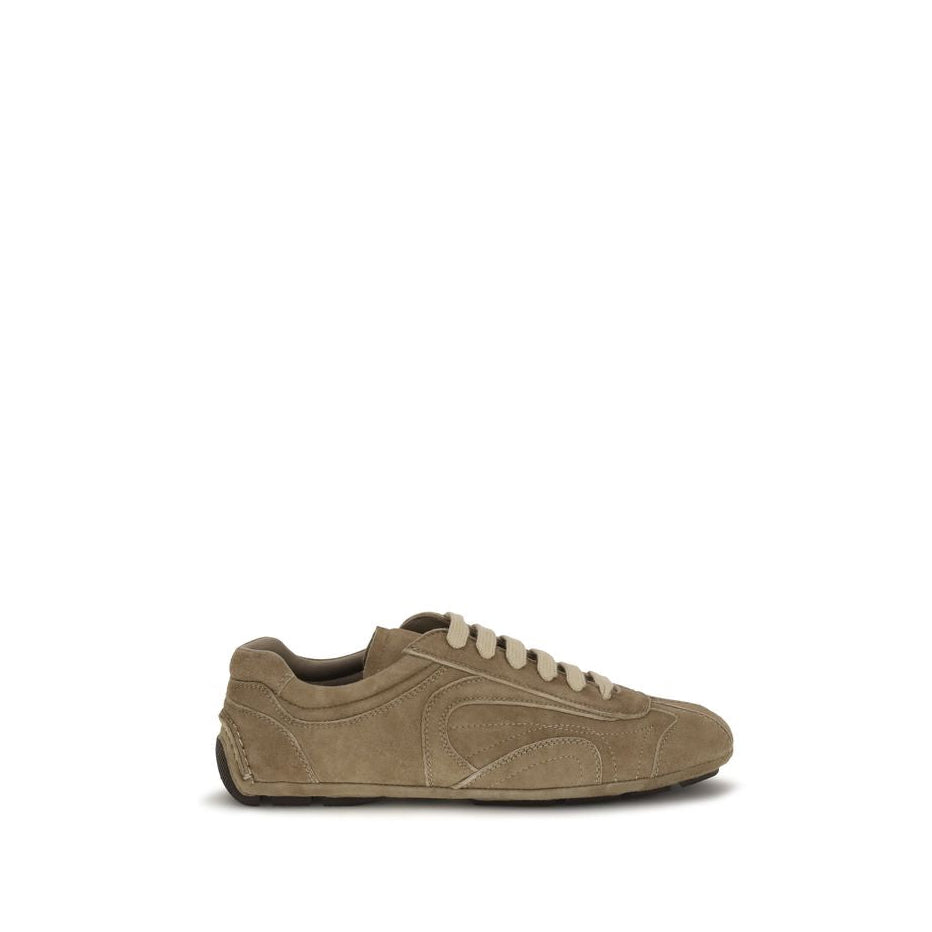 Prada Montecarlo Re-Edition 2005 Suede Leather Sneakers - Mocha Brown