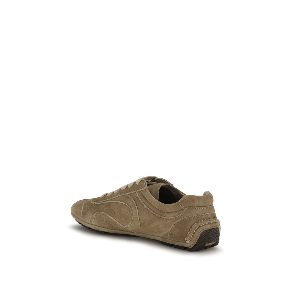 Prada Montecarlo Re-Edition 2005 Suede Leather Sneakers - Mocha Brown