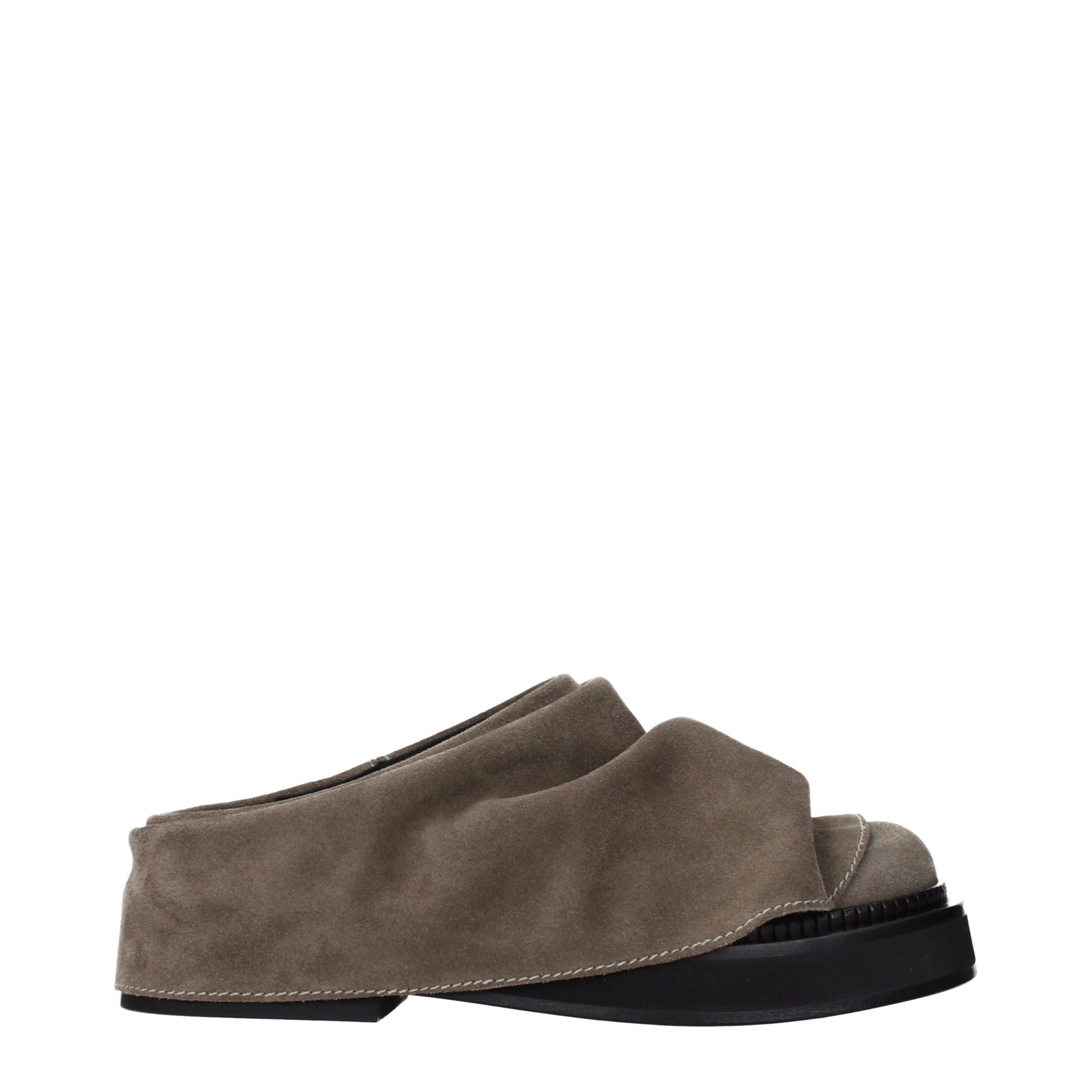 The Attico Mini Robin Suede Leather Mules
