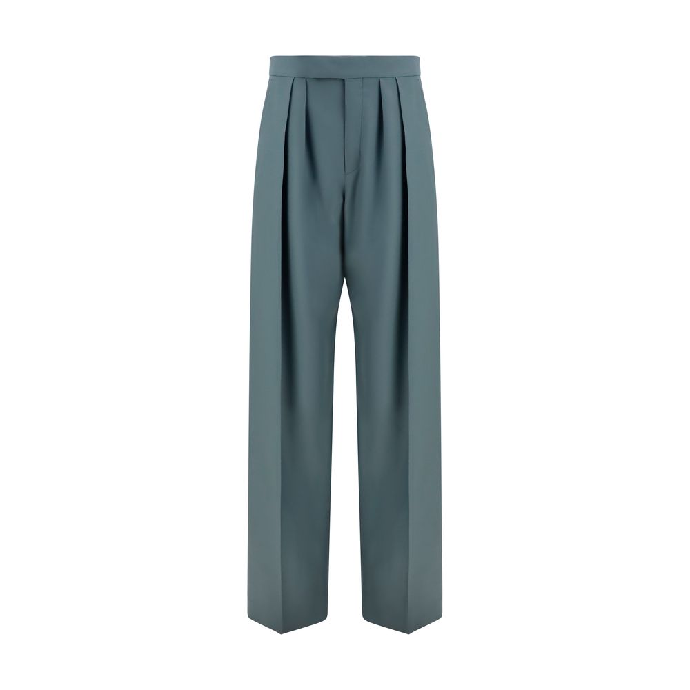 Chloé Wool Tailored Dress Pants - Sage Green