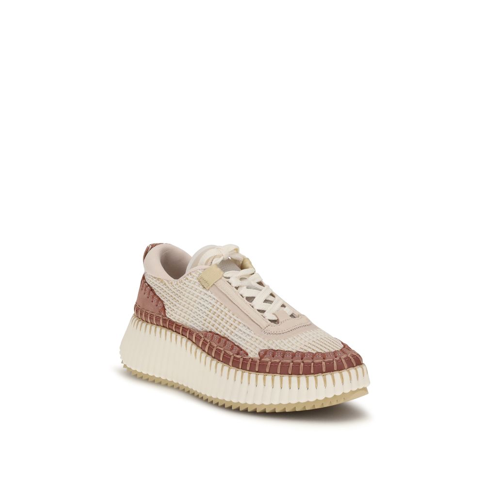 Chloé Nama Chunky Platform Sneakers - Brown