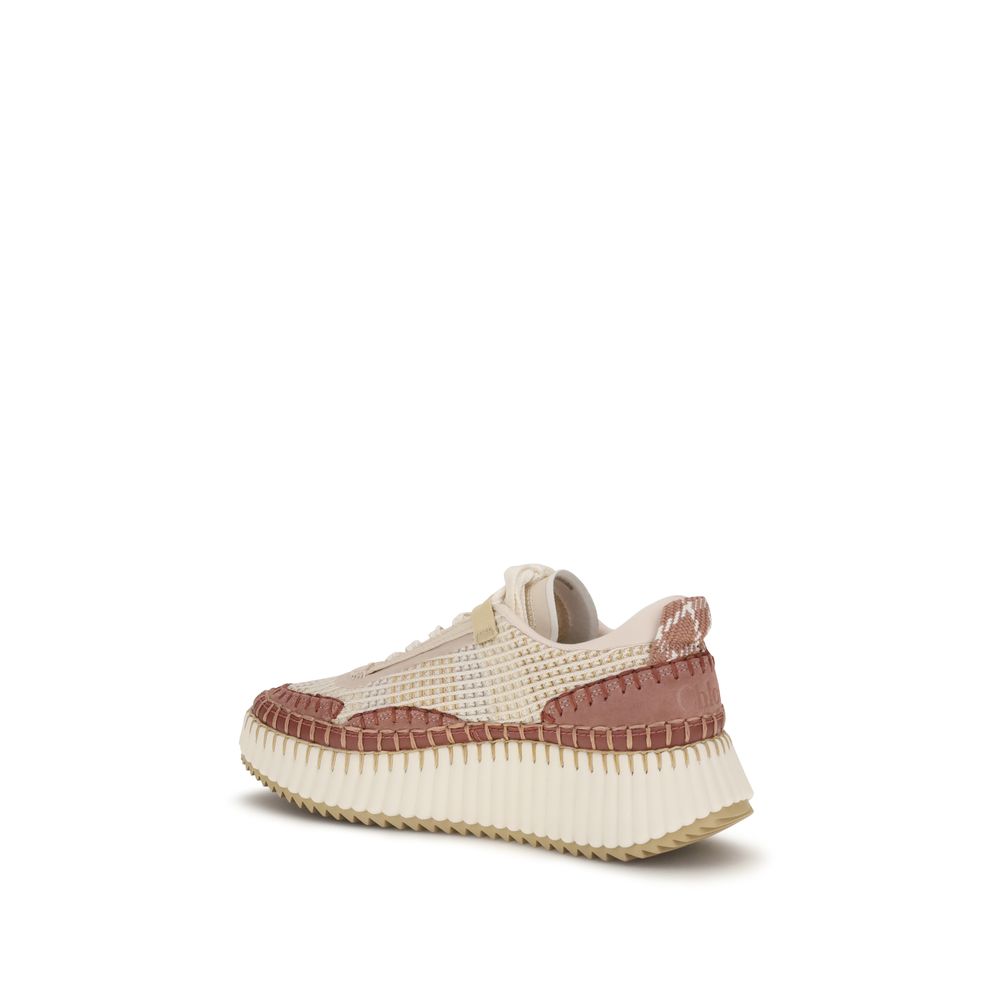 Chloé Nama Chunky Platform Sneakers - Brown