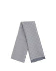 Gucci GG Supreme Embroidered Wool Scarf - Light Gray/Grey