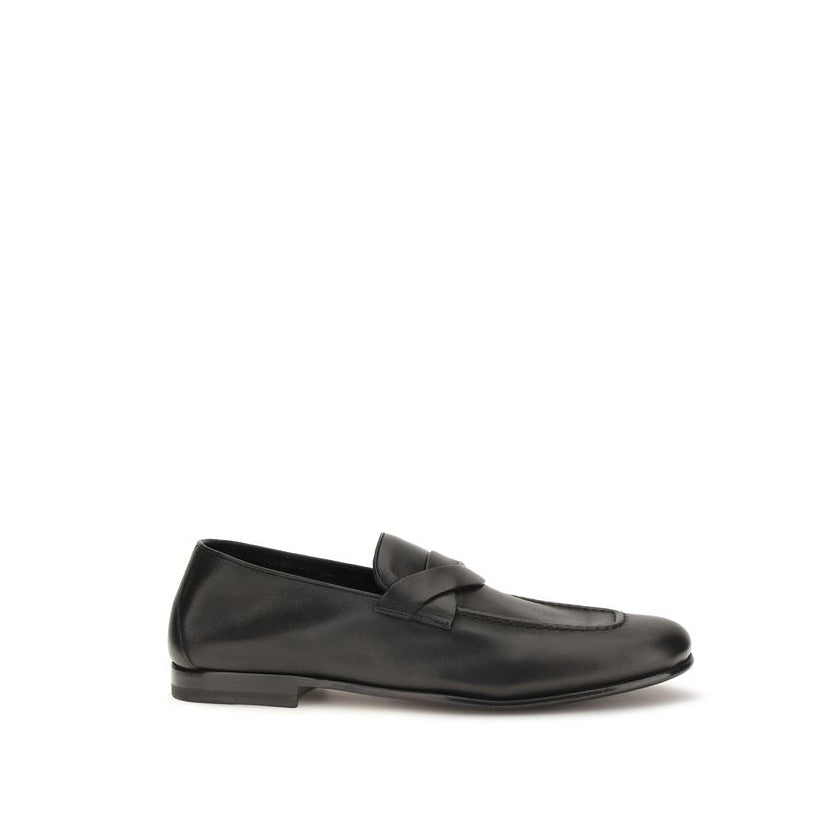 Tom Ford Gigi Leather Loafers - Black