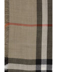 Burberry Checkered Wool & Silk Muslin Scarf