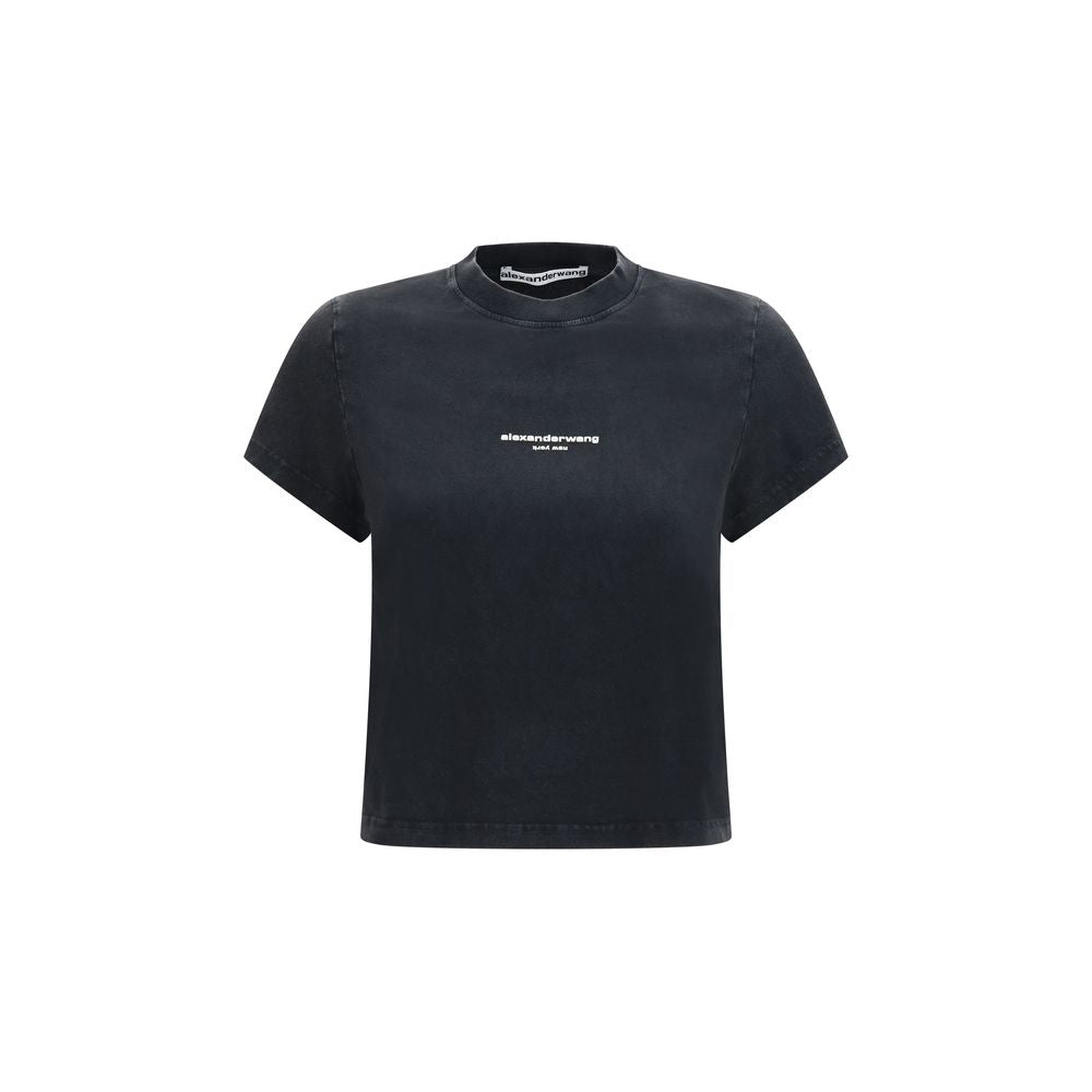 Alexander Wang Logo Short T-Shirt - Black