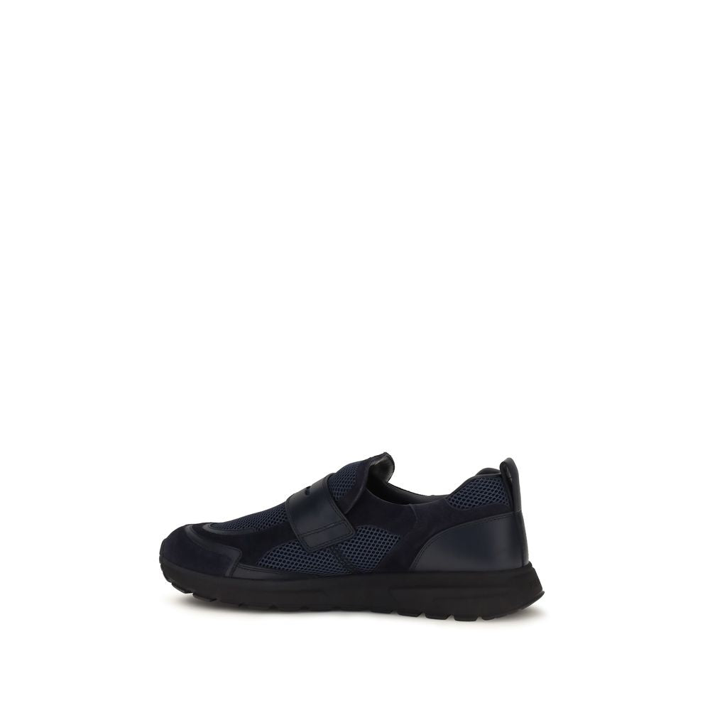 Prada Sport Mesh Loafer Sneakers - Deep Blue