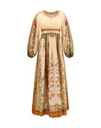 Zimmermann Cotton Silk Indra Elasticated Waist Maxi Dress - Multicolor