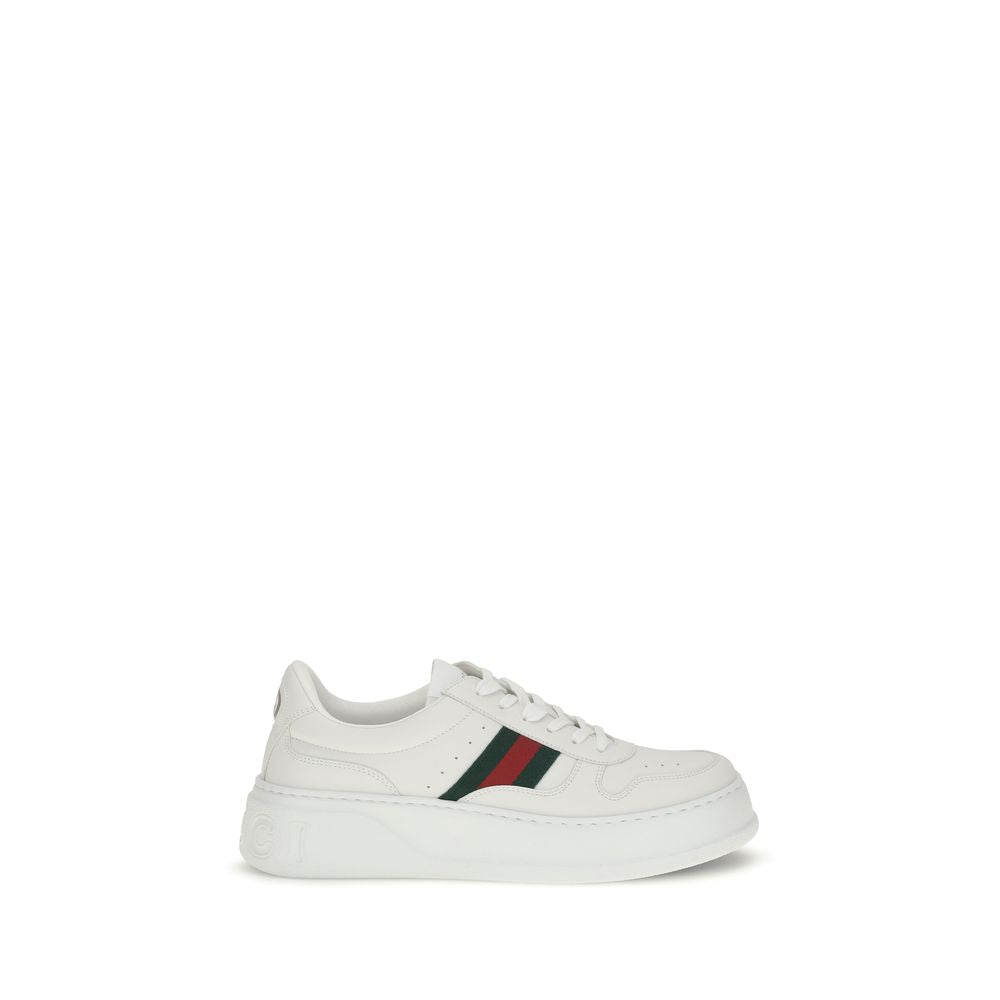 Gucci Chunky Sole Platform Leather Sneakers