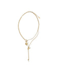 Chloé Brass Paddington Mini Necklace - Gold