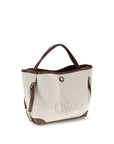 Chloé Clover Canvas Small Tote & Shoulder Bag - Ivory/Beige