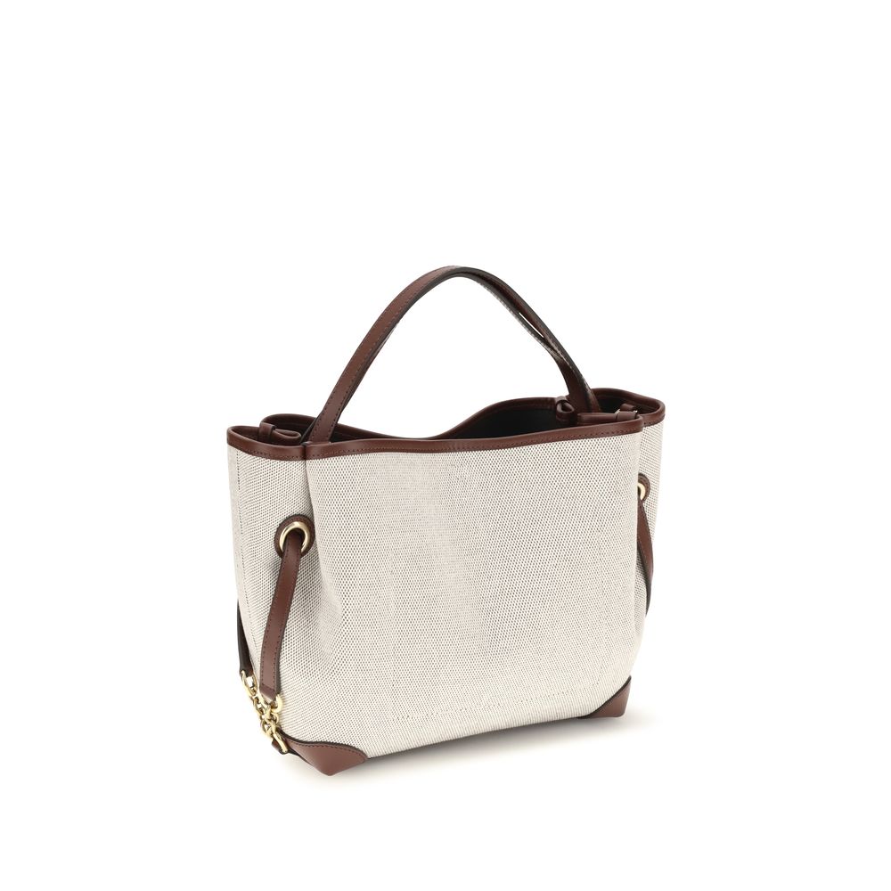 Chloé Clover Canvas Small Tote &amp; Shoulder Bag - Ivory/Beige