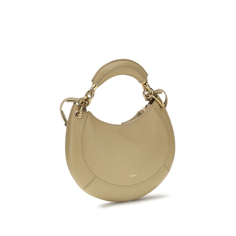 Chloé Marcie Shoulder Bag - Beige