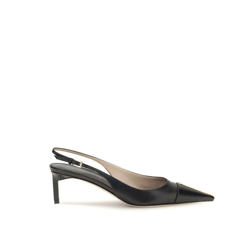 Tom Ford Leather Slingback Pumps - Black