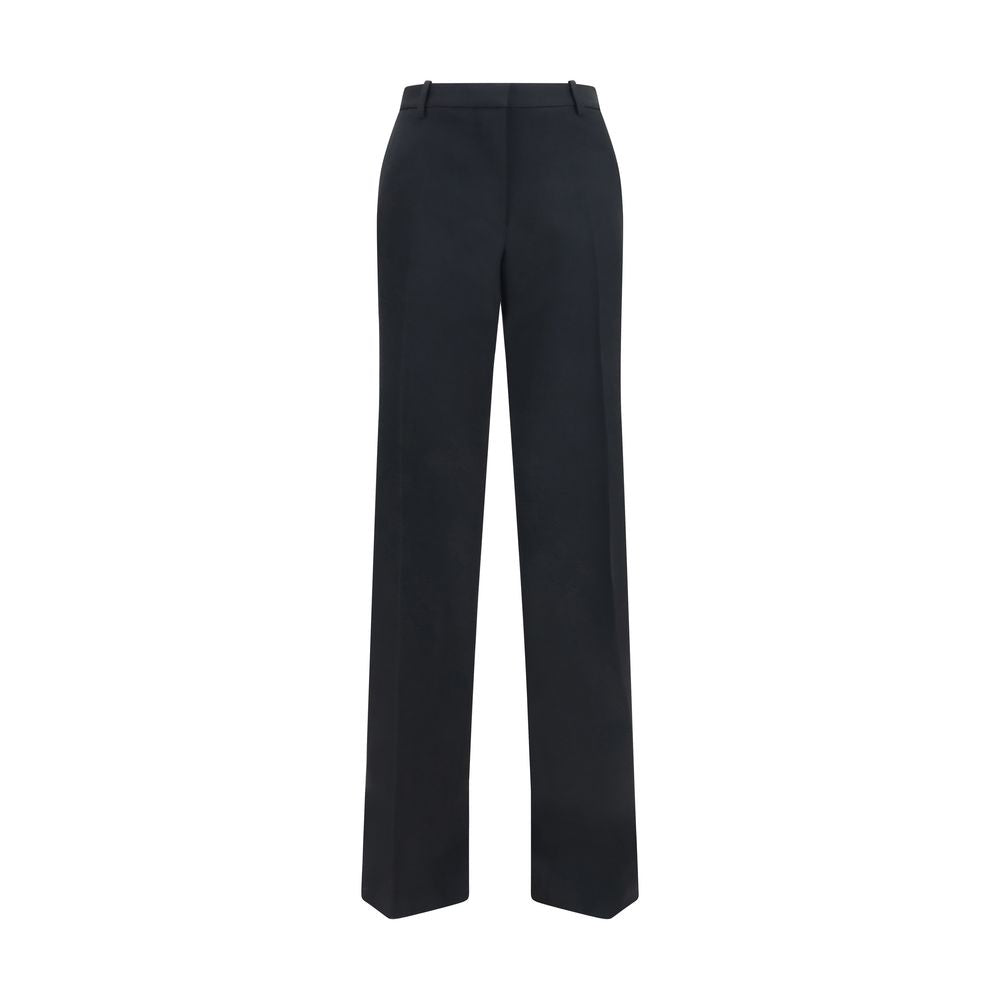 Tom Ford Merino Wool Wide Leg Pants - Black