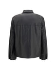 Prada Lambskin Leather Nappa Jacket - Black