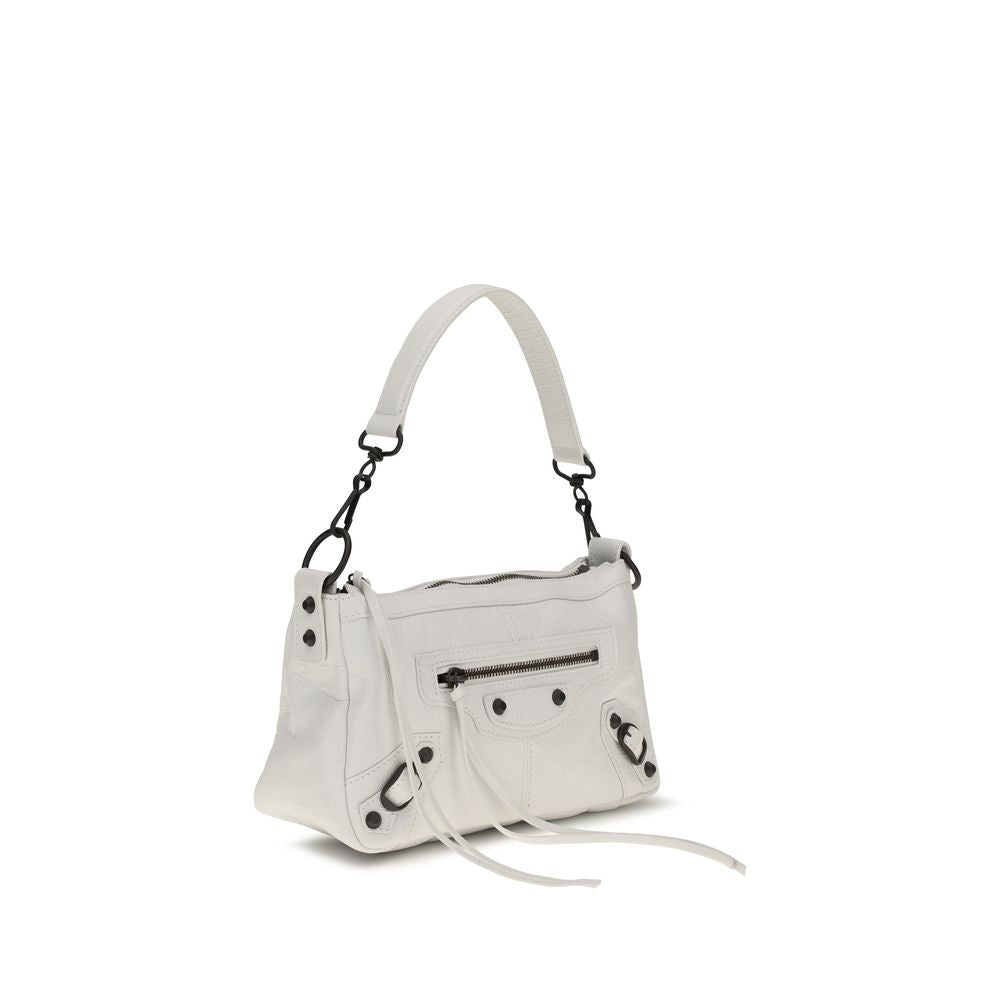 Balenciaga Le City Moto Mini Handbag - White
