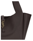 Saint Laurent Leather Le 5 à 7 Bea Tote Bag - Dark Brown