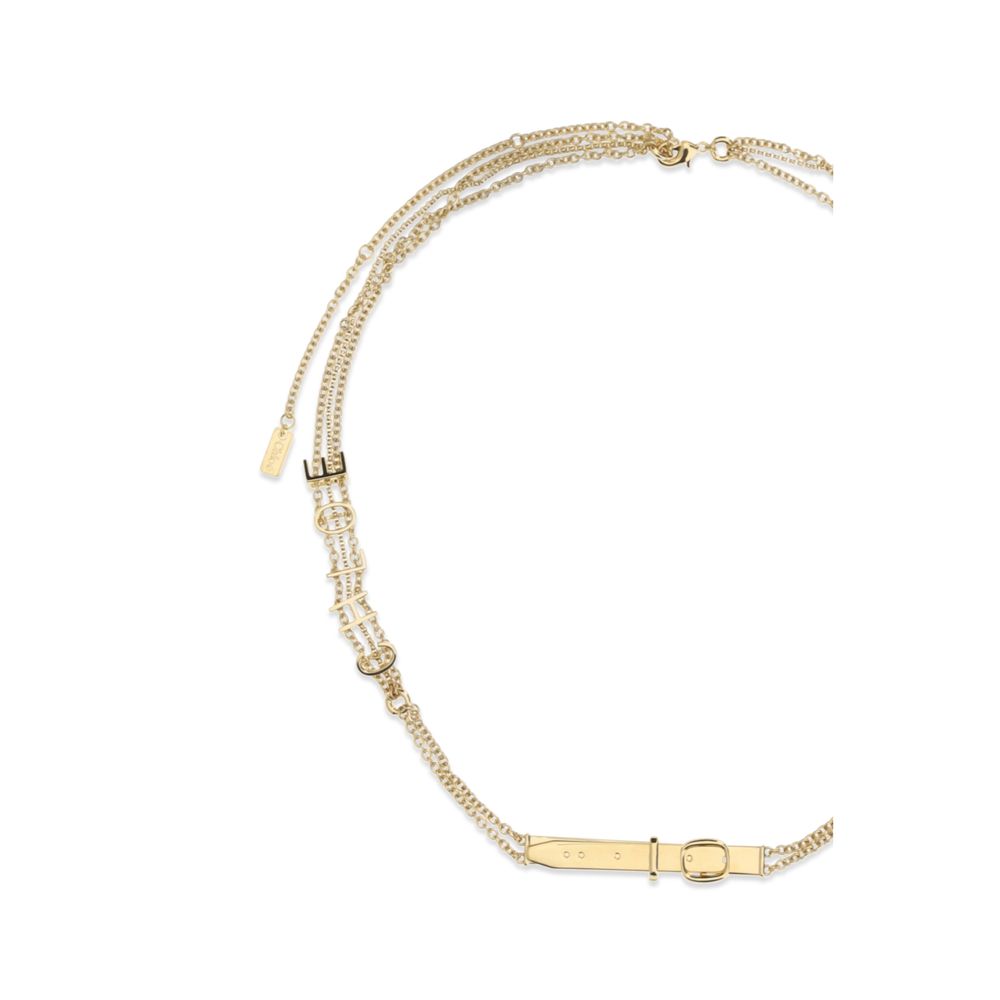 Chloé Brass Jewel Lettering Belt - Gold