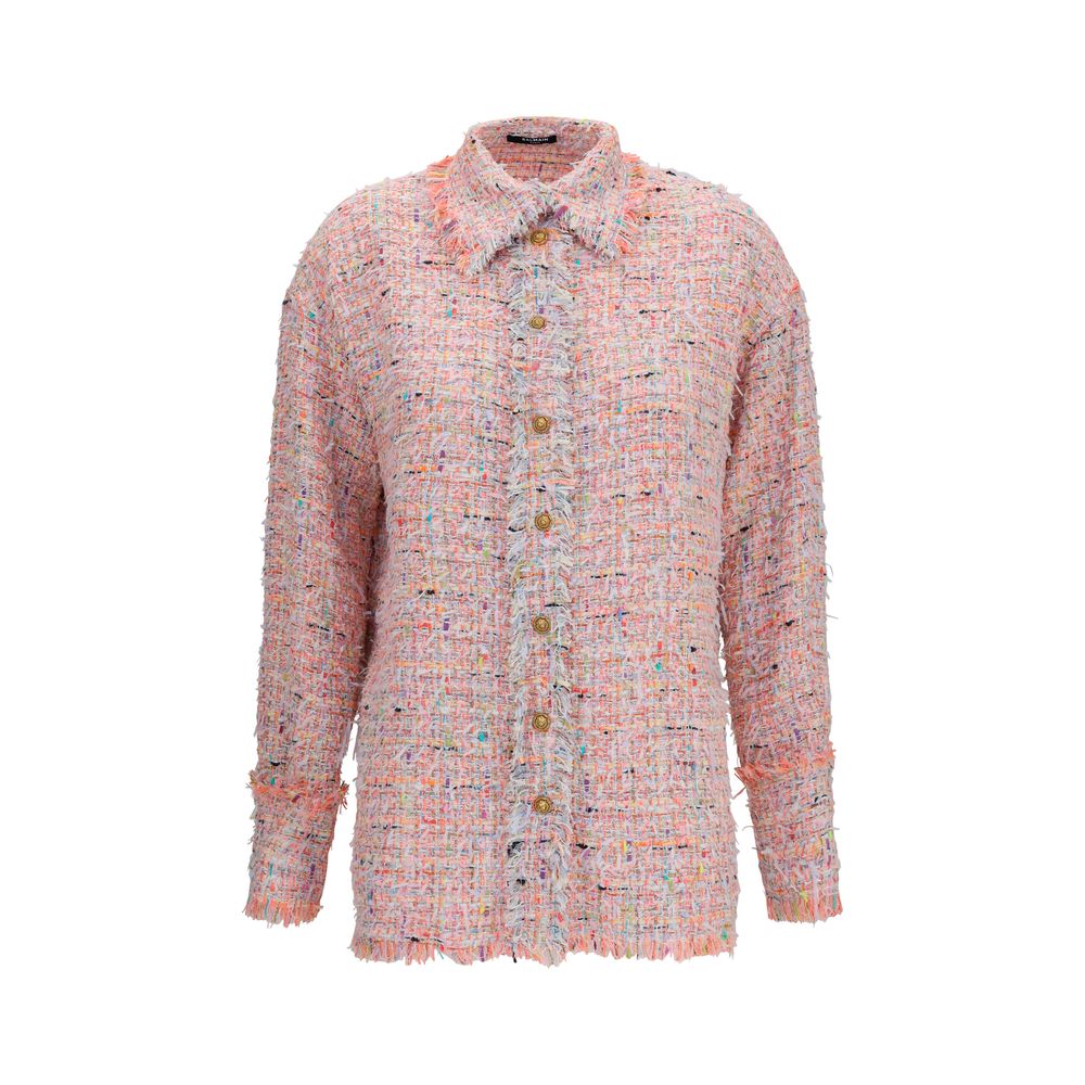 Balmain Multicolor Tweed Shirt 