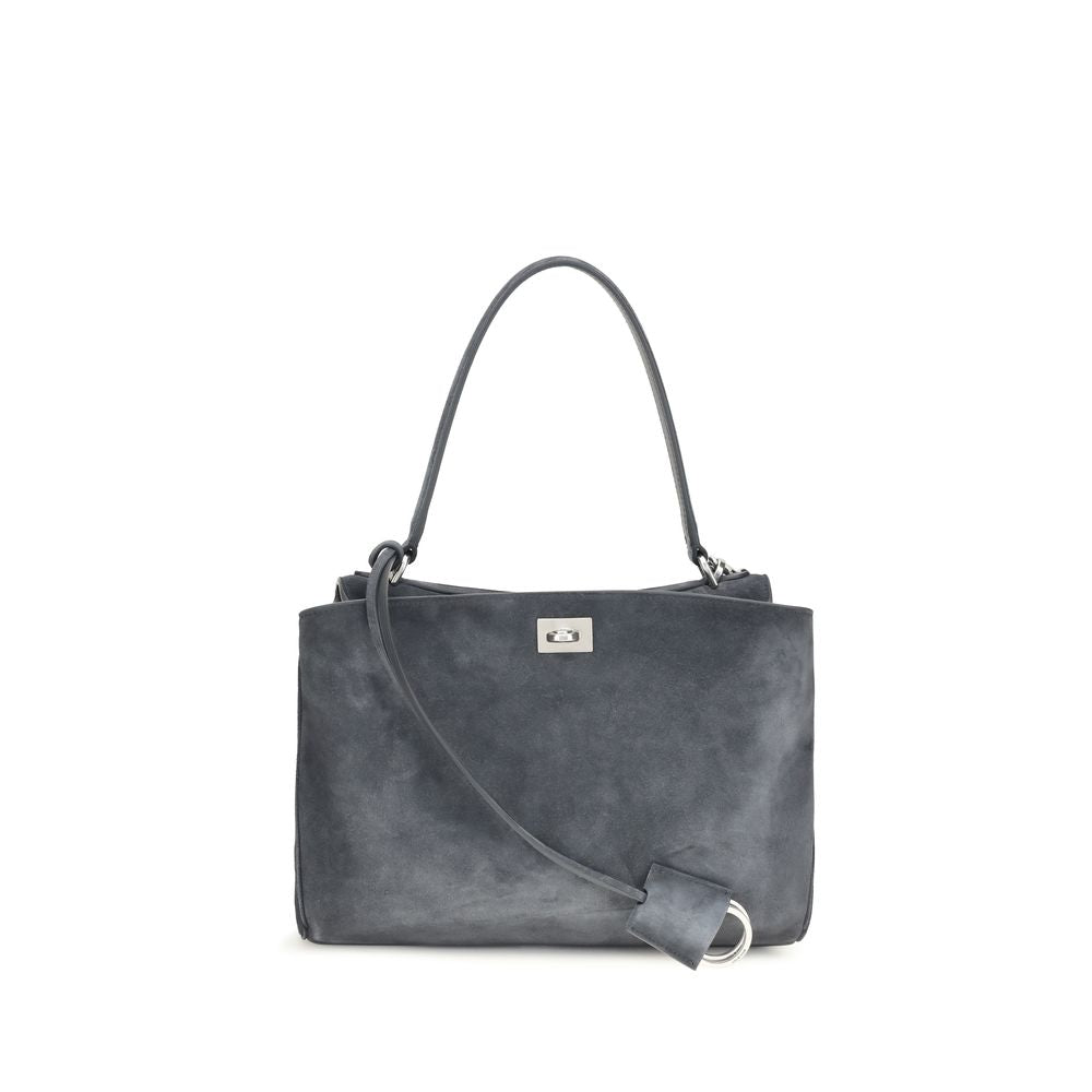 Balenciaga Rodeo Small Leather Shoulder Bag - Gray/Grey