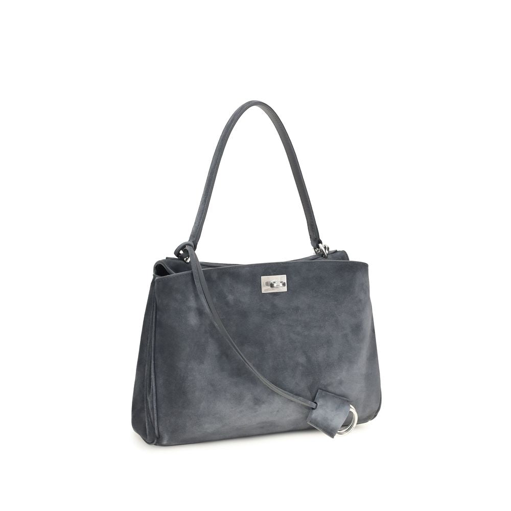 Balenciaga Rodeo Small Leather Shoulder Bag - Gray/Grey