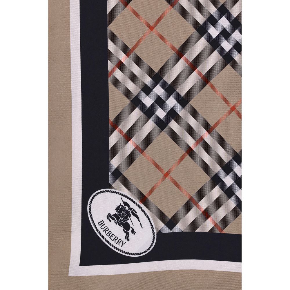 Burberry Vintage Check Finished-Edge Silk Scarf