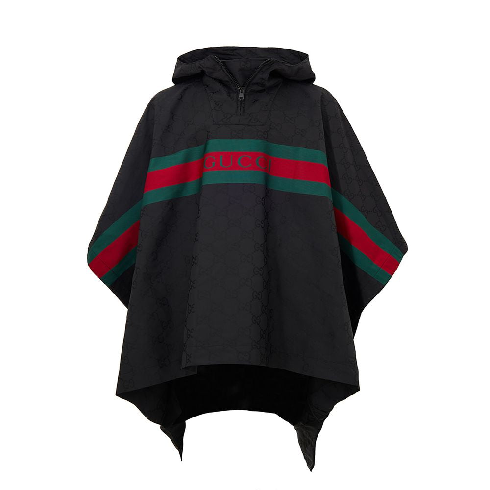 Gucci Re-Nylon Cape Coat - Black