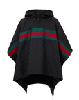 Gucci Re-Nylon Cape Coat - Black