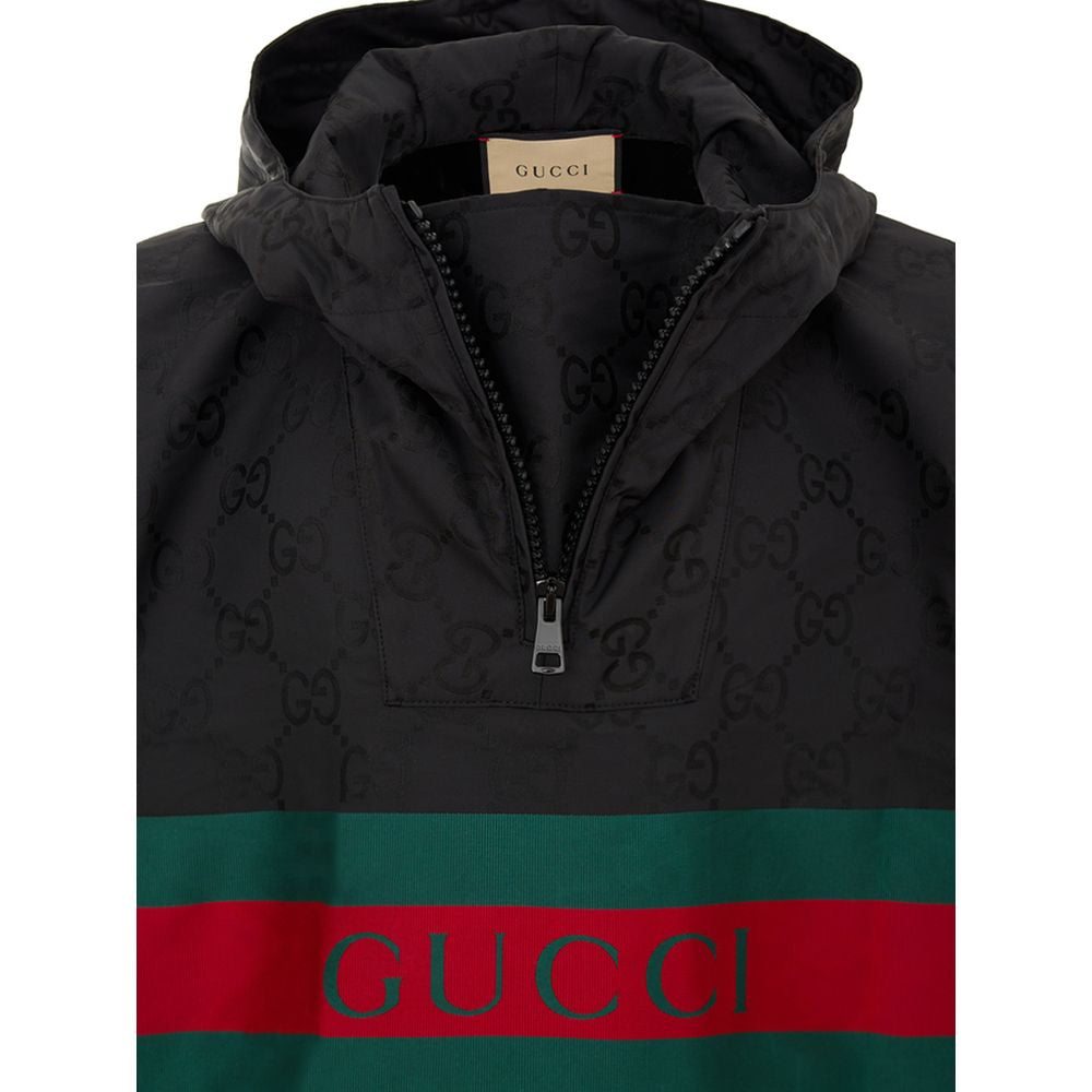 Gucci Re-Nylon Cape Coat - Black