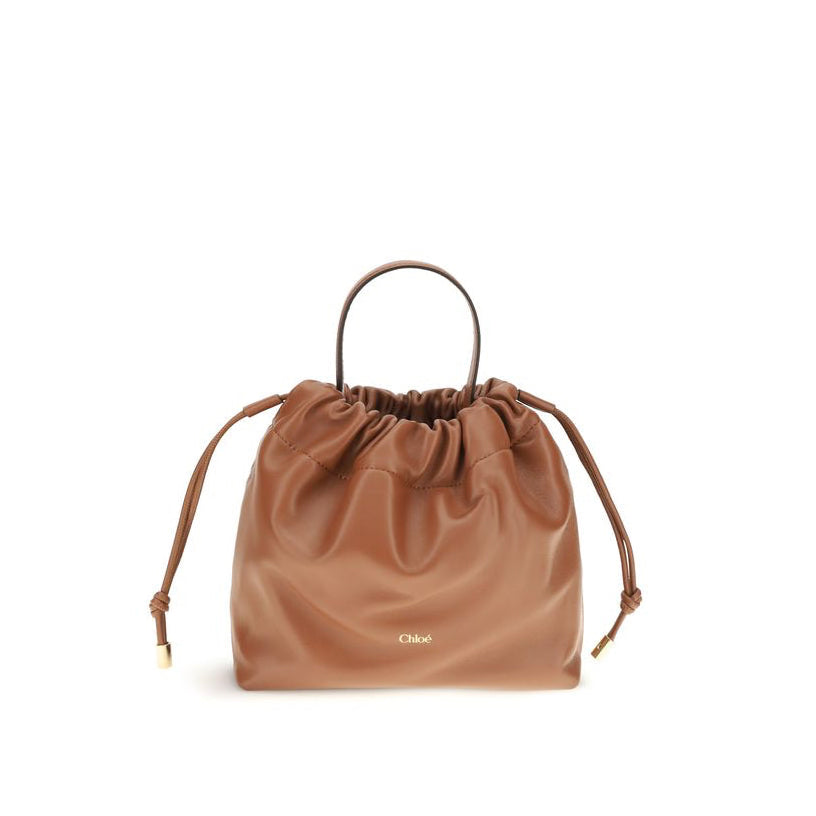 Chloé Small Icons Shoulder Bag - Tan Brown
