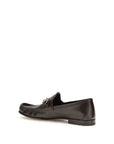 Gucci Brown Lugano Leather Loafers - Dark Brown/Chocolate