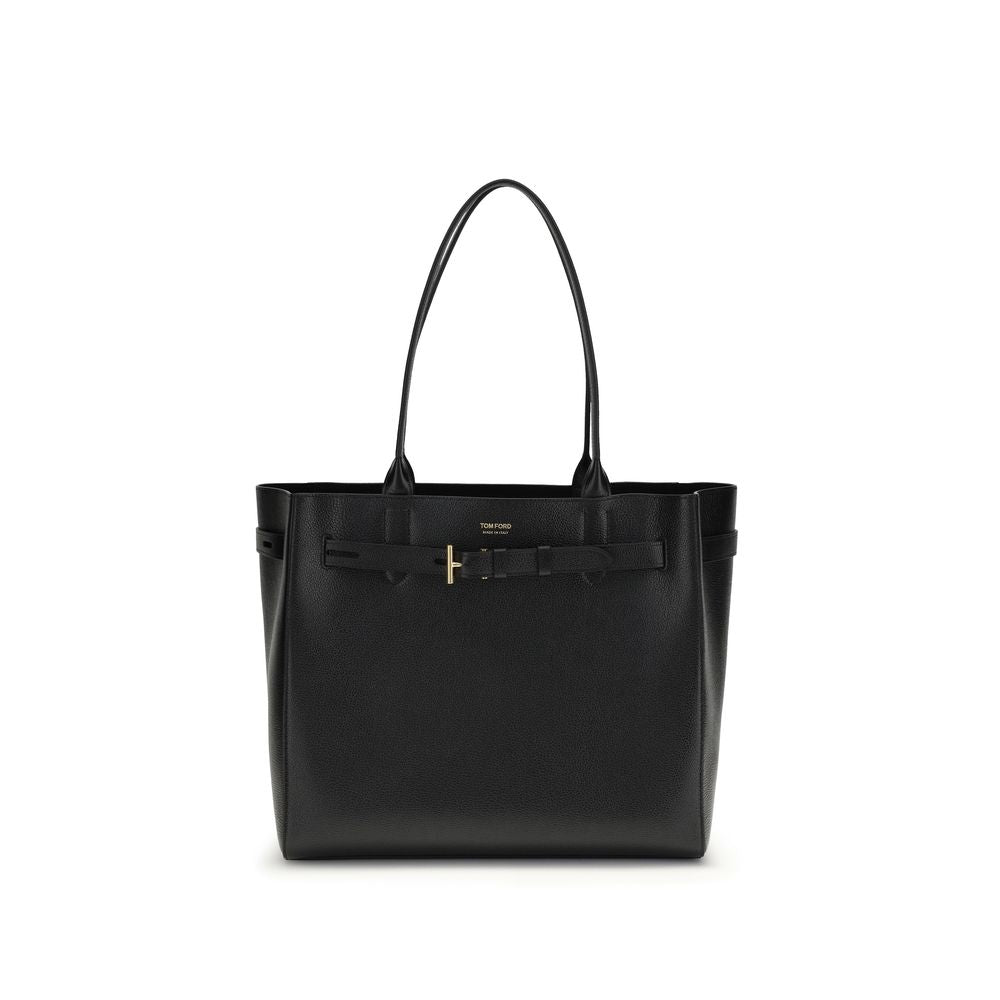 Tom Ford Audrey Leather Tote Bag - Black